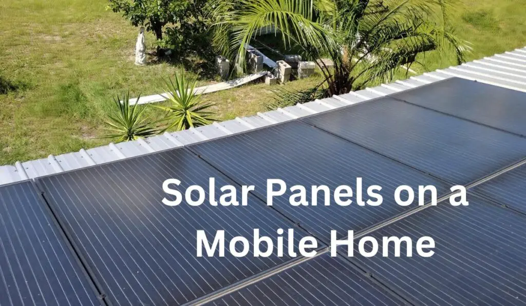 solar panels on a mobile home